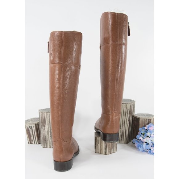 Tory Burch Rustic Brown Jolie Riding Boots 6 - Picture 3 of 7